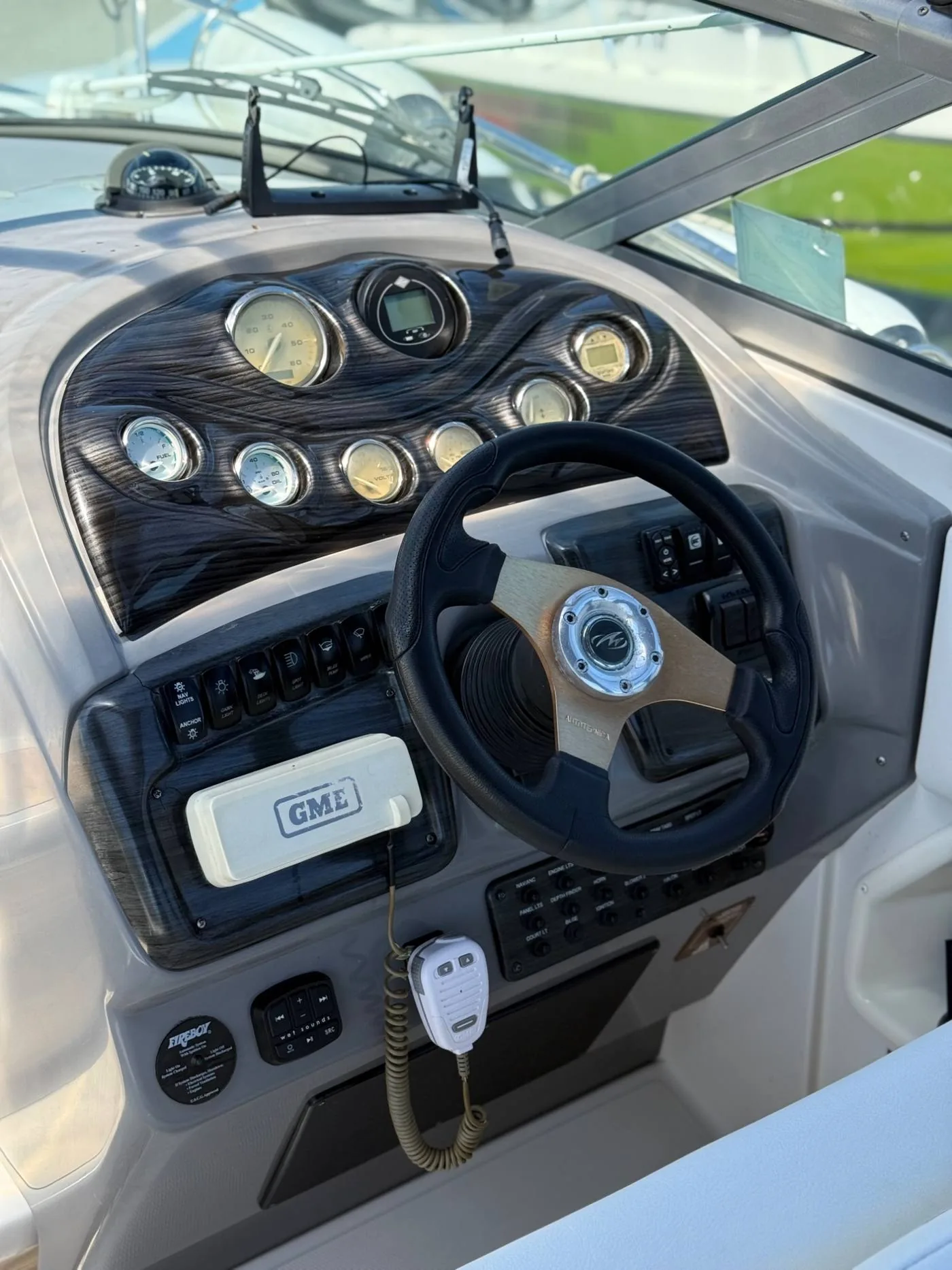 Boat interior detail Perth — clean dashboard after marine detailing