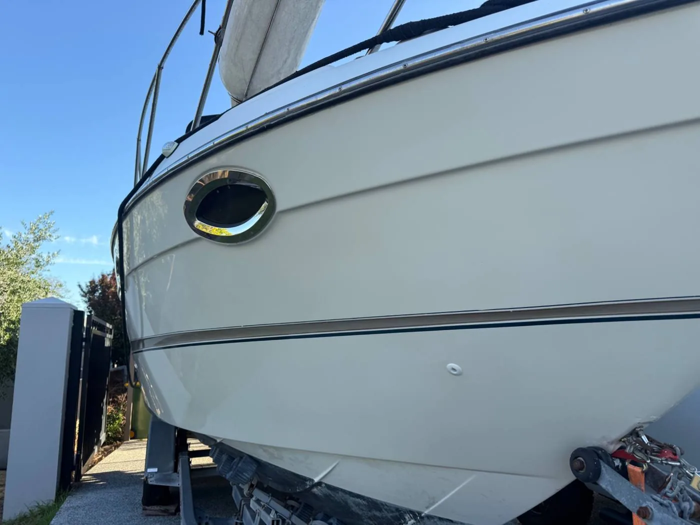 Gelcoat polish hull Perth — restored gloss finish